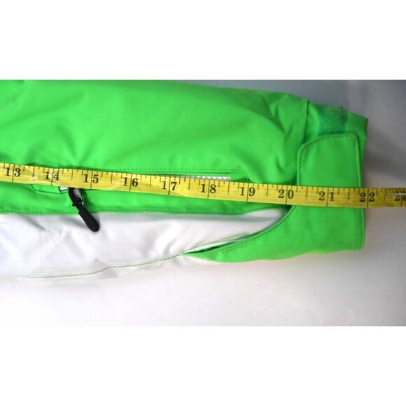 Karbon Unisex Size 14 Snowboard Ski Jacket Zip Bright Green Purple - Picture 13 of 15